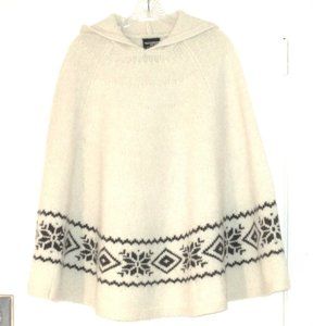 Vintage Ralph Lauren Polo, Fall Autumn, Hooded Poncho w/Country Fair Isle
